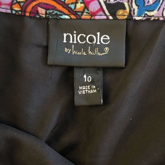 Nicole Miller cold shoulder dress. Sz 10 - Picture 3 of 4